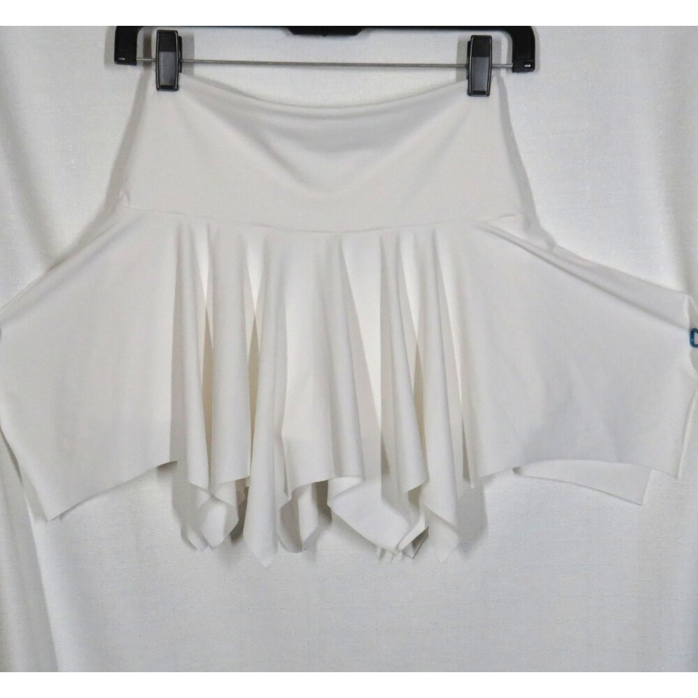 Halara Active Off White Handkerchief Hem Flare Mini Skort Size Small - Picture 3 of 9